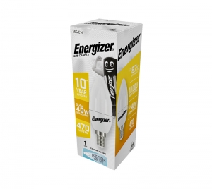 ΛΑΜΠΑ ENERGIZER S16593 ΛΕΥΚΗ ΣΥΣΚΕΥΑΣΙΑ LED ΚΕΡΙ(CANDLE) E14 5,2W 470LM ΛΕΥΚΟ DAYLIGHT