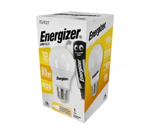 ΛΑΜΠΑ ENERGIZER S16603 ΛΕΥΚΗ ΣΥΣΚΕΥΑΣΙΑ LED GLS(A60) E27 8,2W 806LM ΘΕΡΜΟ WARM WHITE