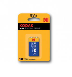 KODAK MAX Super Alkaline Batteries 9V